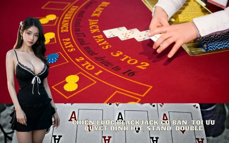 Chiến lược Blackjack Cơ bản: Tối ưu Quyết định Hit, Stand, Double
